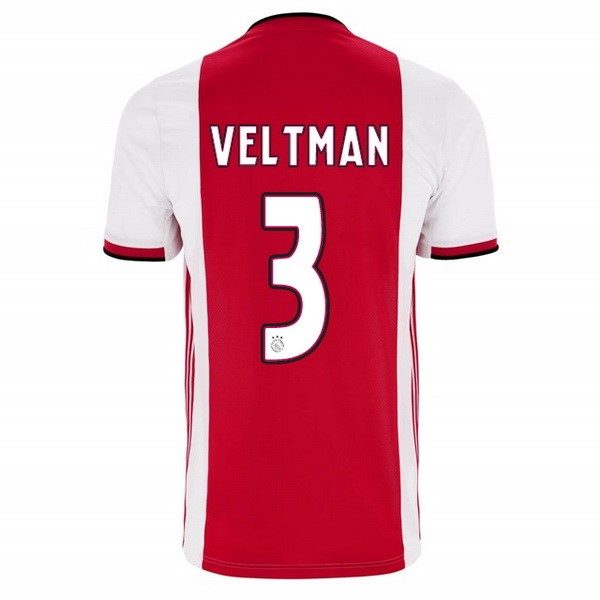 Camiseta Ajax Replica Primera Ropa Veltman 2019/20 Rojo